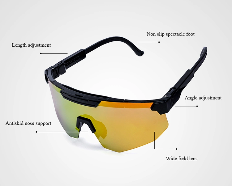 Wholesale Custom Brand Designer UV400 Polarized Sports Sunglasses for Cycling Running Baseball